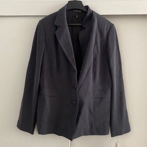 Atelier charcoal gray blazer jacket size 14